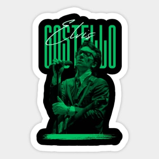 Elvis costello///original retro Sticker